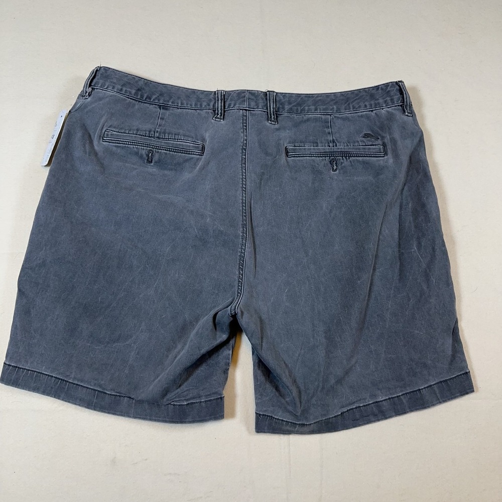 Tommy Bahama Shorts Mens 40 Gray Flat Front Casual Chino Classic Summer Beach - Picture 7 of 9
